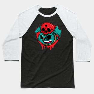 Bunny Skull Baseball T-Shirt